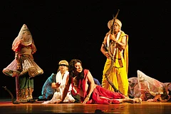 Mesmerising: Scene from a Ratan Thiyam production - | Photos Courtesy: Udayan Vajpeyi