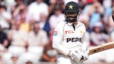 Pakistan's Imam-ul-Haq on day three of the first Test match between England and Pakistan in Leeds. - Mike Egerton/AP Photo