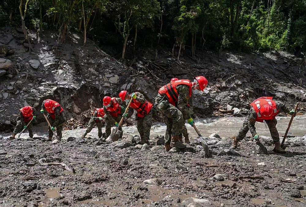 Himalayan river basin debris flow
