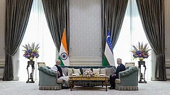 Prime Minister Narendra Modi and Uzbekistan President Shavkat Mirziyoyev - X@MEAIndia