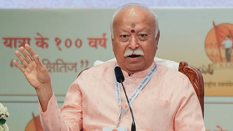 RSS chief Mohan Bhagwat - | Photo: PTI/Shashank Parade