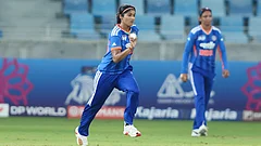 Nandni Sharma in action during the India vs Thailand Women's Asia Cup 2026 match. - BCCIWomen/X