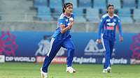 BCCIWomen/X : Nandni Sharma in action during the India vs Thailand Women's Asia Cup 2026 match. 