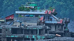 Damage is seen in the aftermath of flash floods in Devighat in the Nuwakot district in Nepal, Thursday, Aug. 27, 2026. - | Photo: AP/Niranjan Shrestha