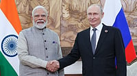 X@narendramodi : Prime Minister Narendra Modi meets Russian President Vladimir Putin