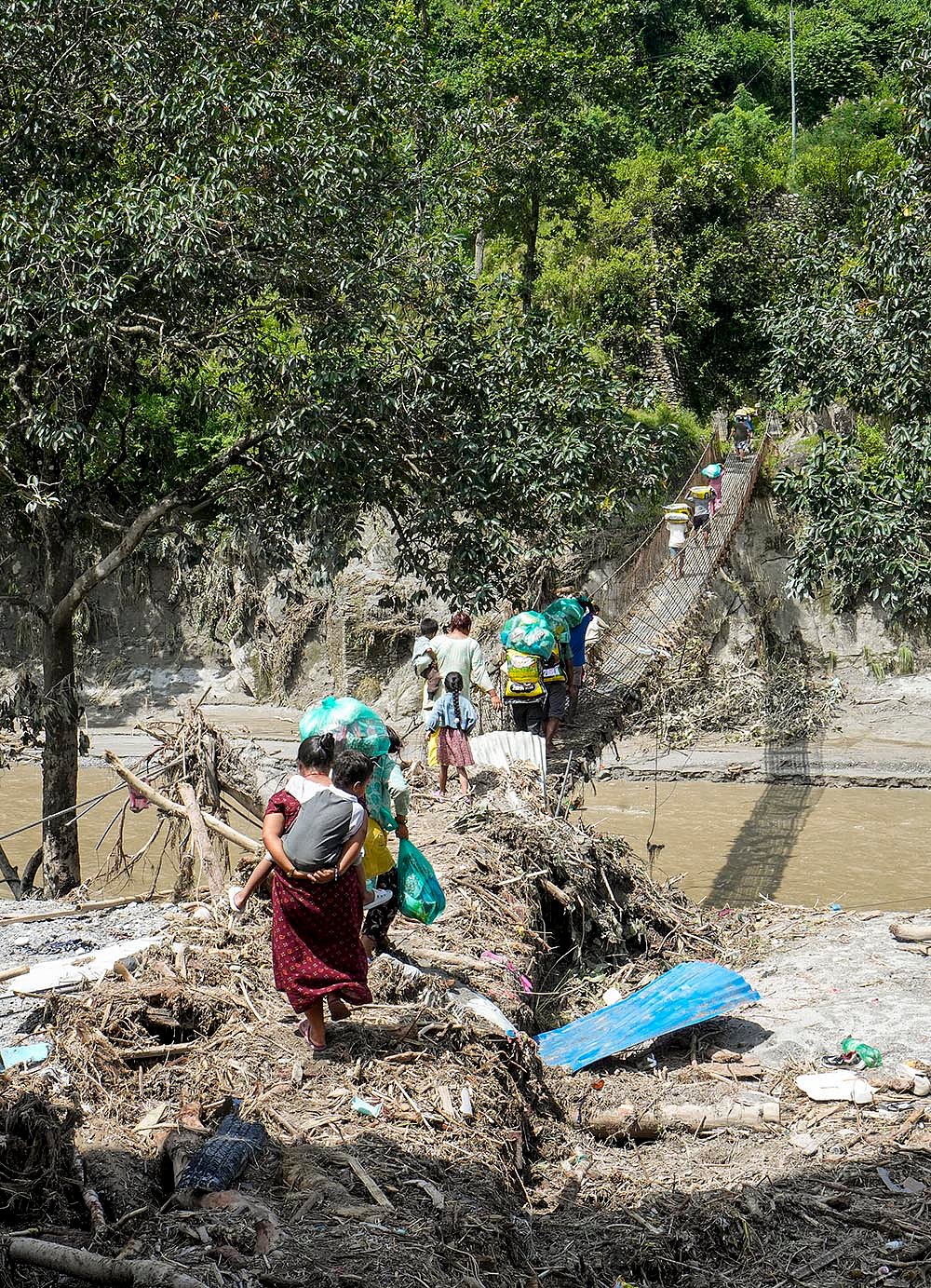 Trishuli River destruction Dhading
