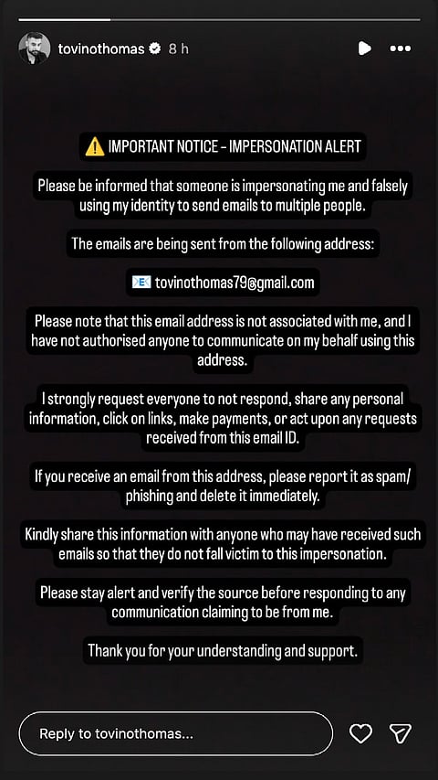 Tovino Thomas Warning 