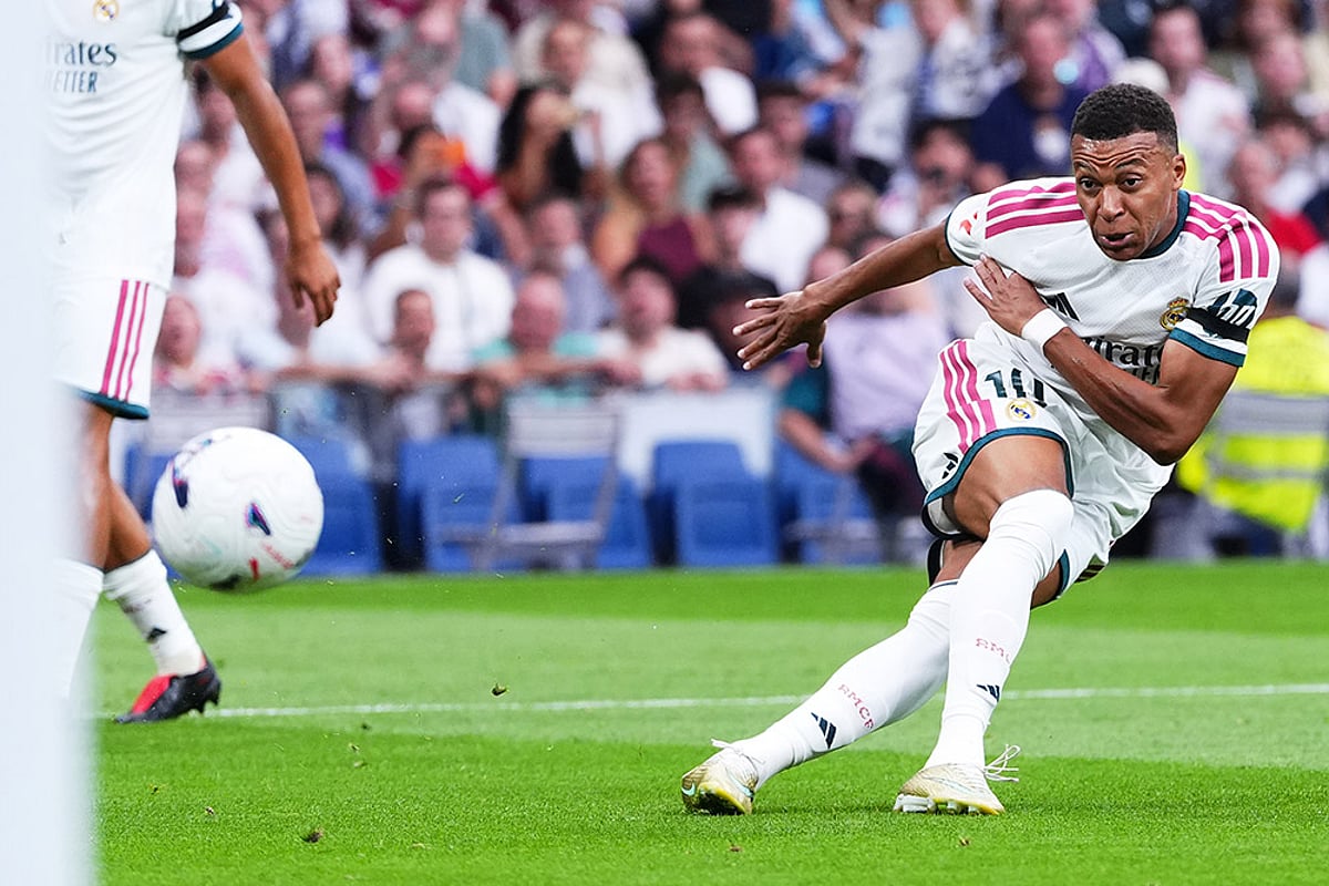 La Liga: Real Madrid vs Malaga Kylian Mbappe