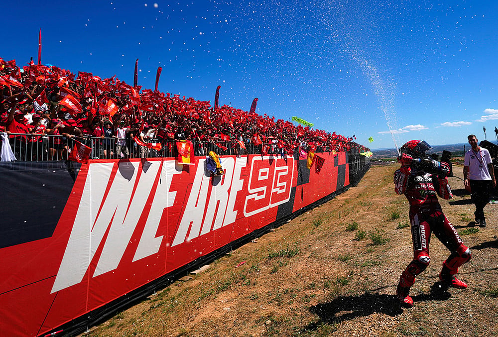 Spain GP Motorcycle Racing highlights-Spains rider Marc Marquez 