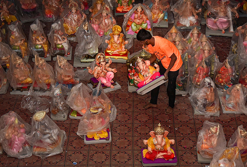 Preps ahead of Ganesh Chaturthi festival
