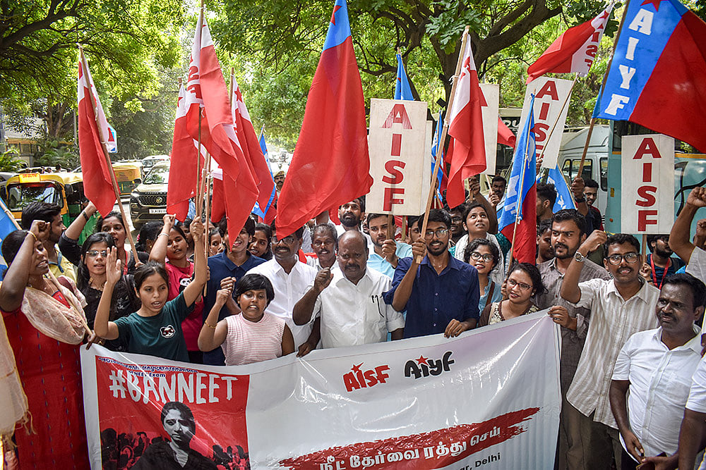 AIYF and AISF protest in Delhi