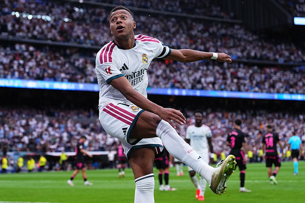 Spain La Liga Soccer: Real Madrid vs Malaga Kylian Mbappe