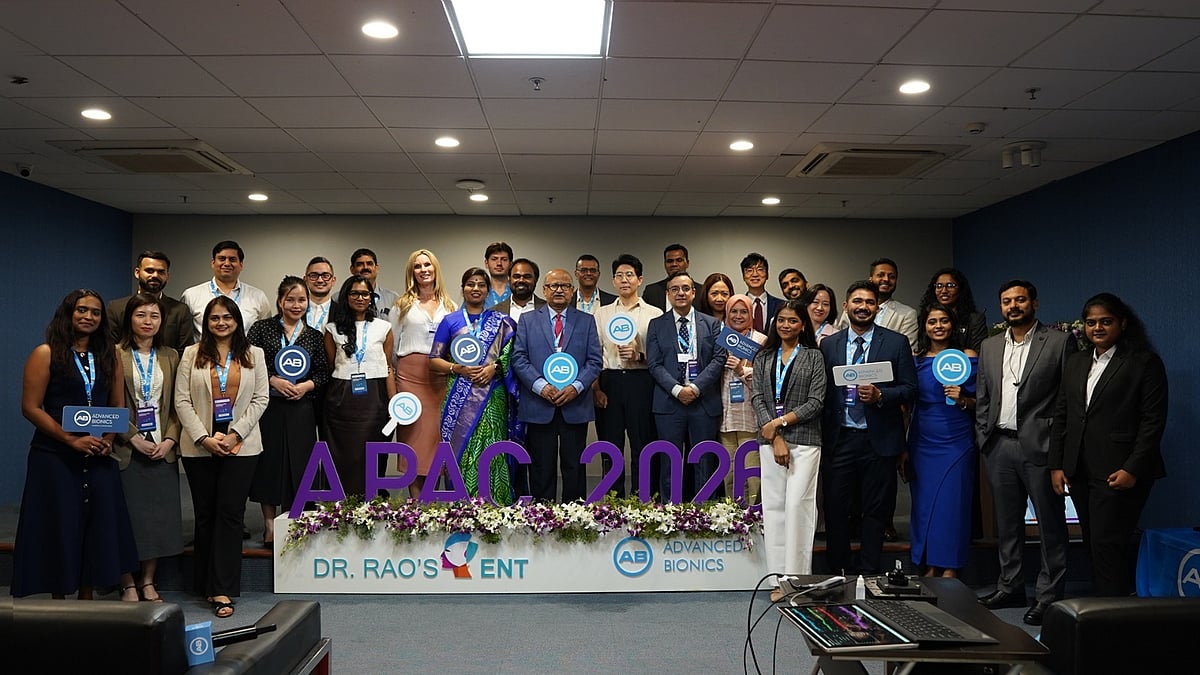 Dr. Shree Rao, Dr. G.V.K. Chaitanya Rao, and delegates on stage at the APAC 2026 conference