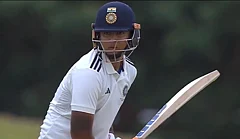 Vaibhav Sooryavanshi bats during a Duleep Trophy clash - X/BCCI