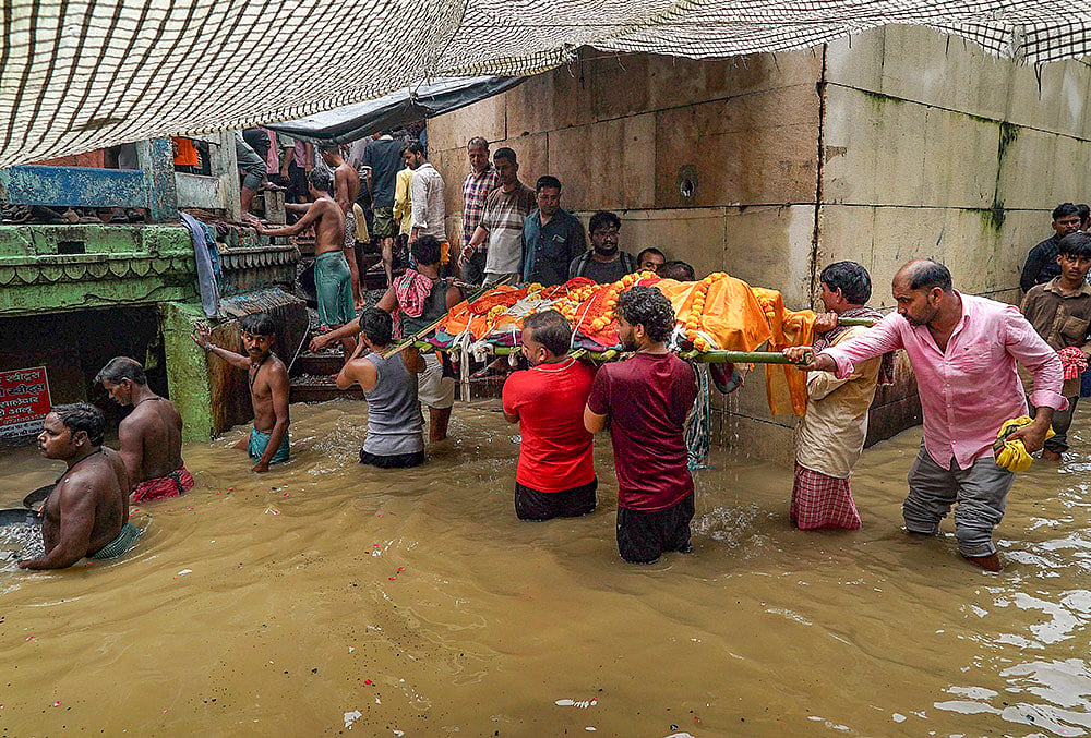 Weather: Swollen Ganga river