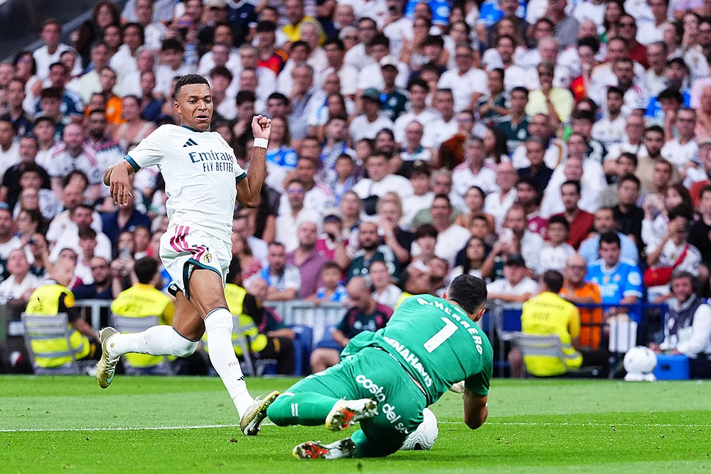 La Liga: Malaga vs Real Madrid Kylian Mbappe