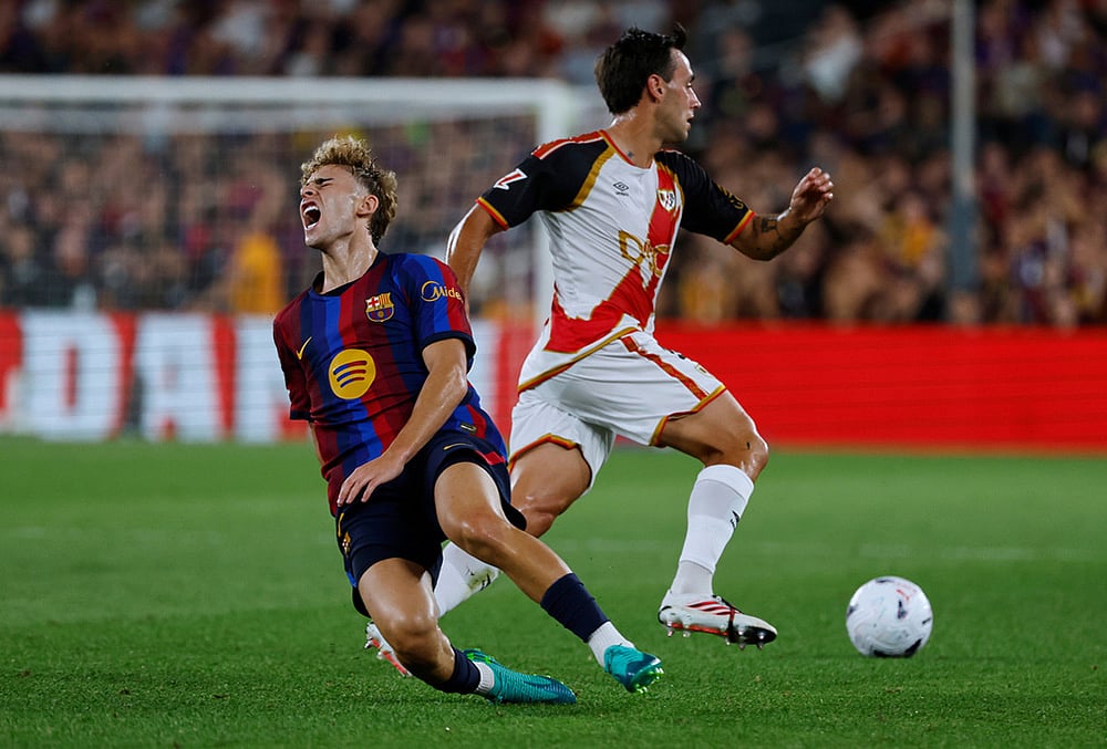 Barcelona vs Rayo Vallecano spain soccer La liga highlights-Fermin Lopez