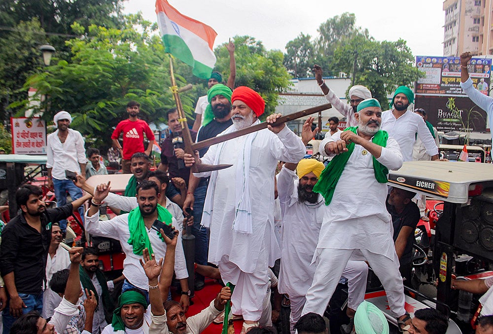 BKU (Tikait) holds farmer mahapanchayat at Commissionerate in Meerut