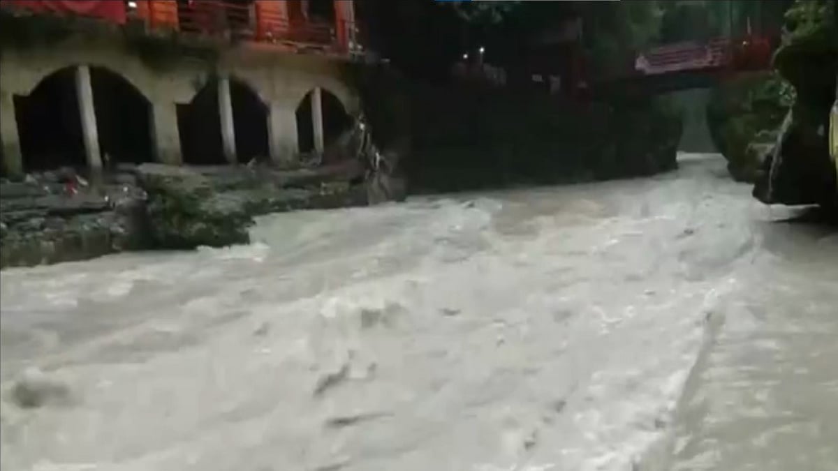 Visual of Tamsa river in Dehradun - ANI