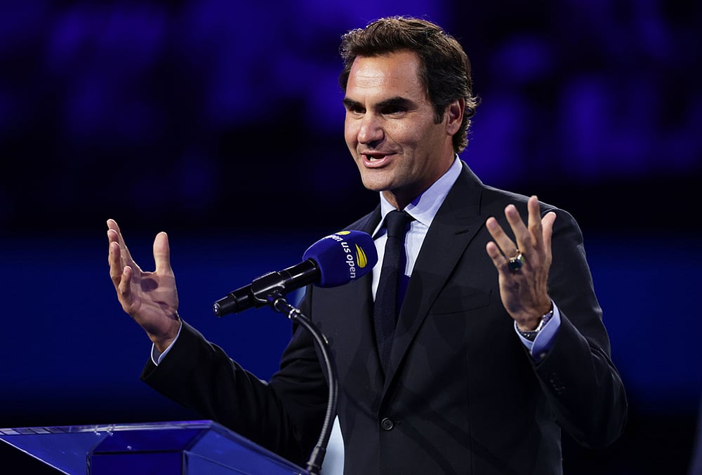 Roger Federer Receives Hall Of Fame Ring US Open 2026