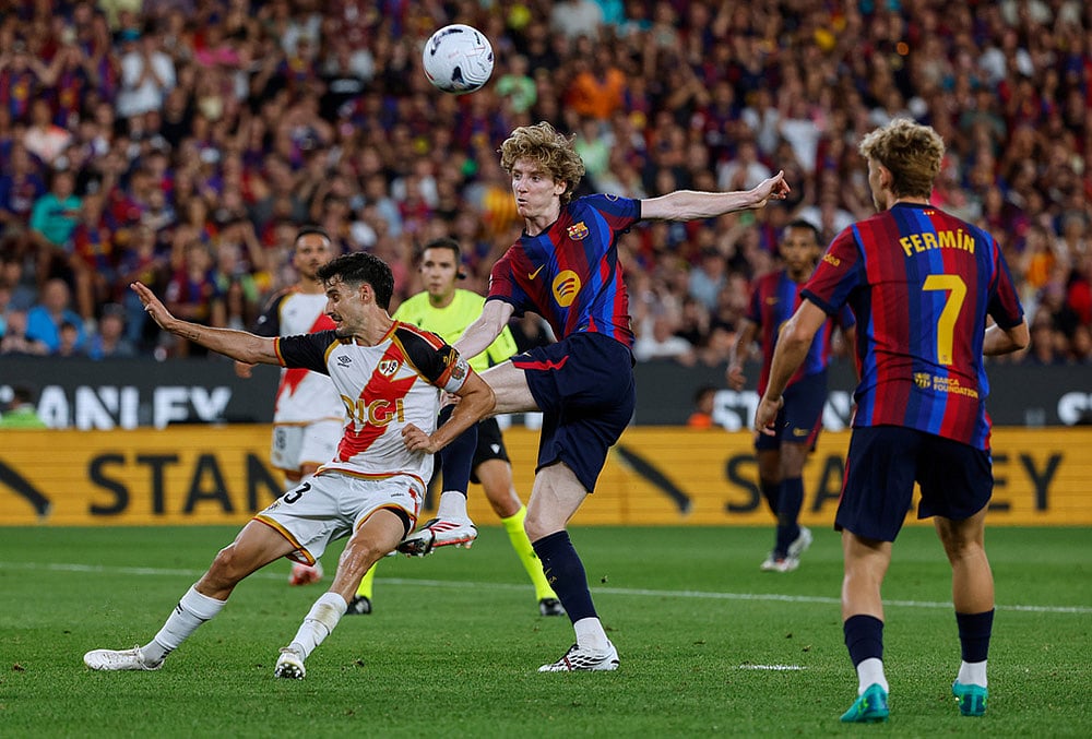 Barcelona vs Rayo Vallecano spain soccer La liga highlights-Anthony Gordon