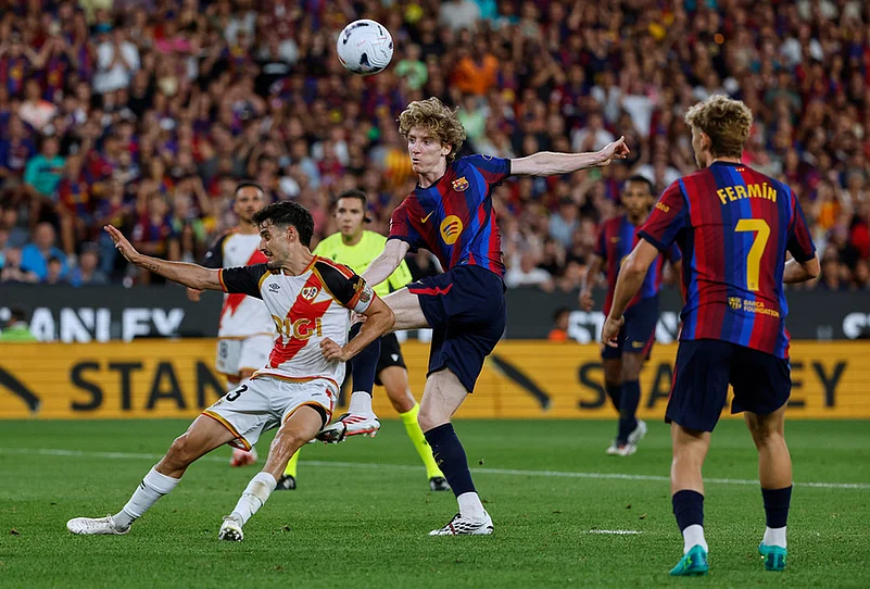 Barcelona vs Rayo Vallecano spain soccer La liga highlights-Anthony Gordon