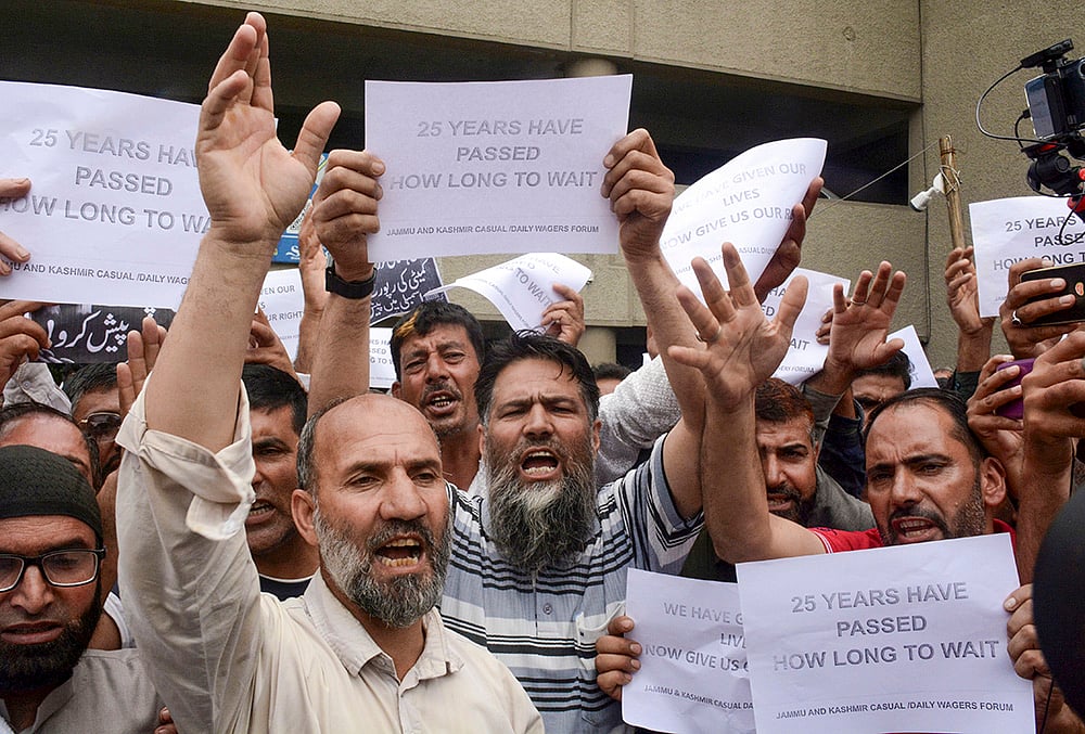 Protest in Srinagar
