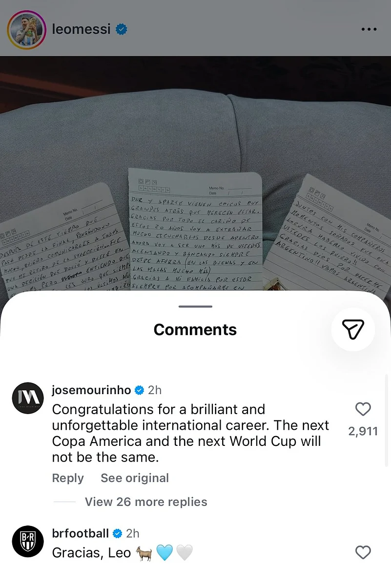 Messis retirement reactions