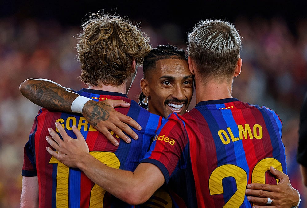 Barcelona vs Rayo Vallecano spain soccer La liga highlights-Dani Olmo