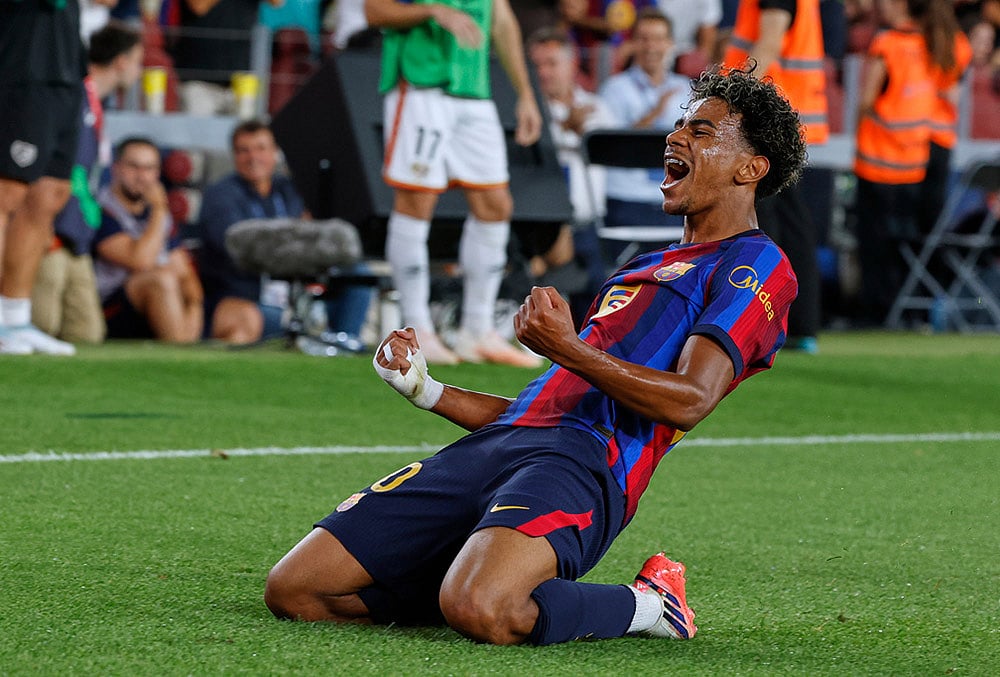 Barcelona vs Rayo Vallecano spain soccer La liga highlights-Barcelonas Lamine Yamal