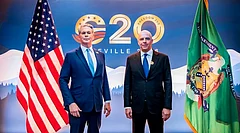 Russian Finance Minister Anton Siluanov attends the G20 meeting in person for the first time since 2022. - X