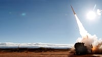  | US Army : A Lockheed Martin-built HIMARS fires the Precision Strike Missile (PrSM) during a US Army flight test in 2019.