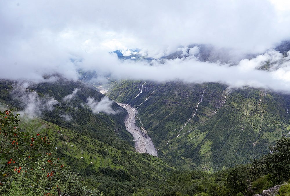 Nepal floods: Affected area in Rasuwa