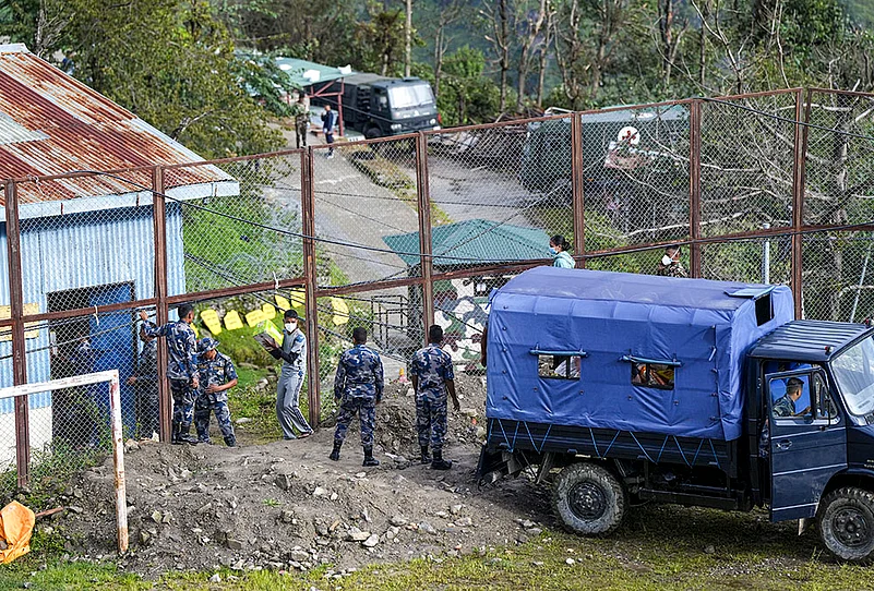 Nepal floods Rescue and relief work in Rasuwa