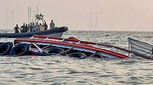 Photo: PTI : Two Soldiers Missing After Training Boat Capsizes At Haryana’s Hathni Kund Barrage