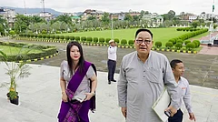 Haokholet Kipgen and Kimneo Haokip attend the Manipur Assembly physically after around three-and-a-half years. - X