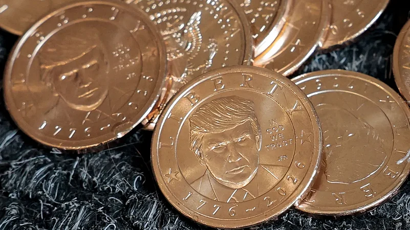 US President Donald Trumps New $1 Coin
