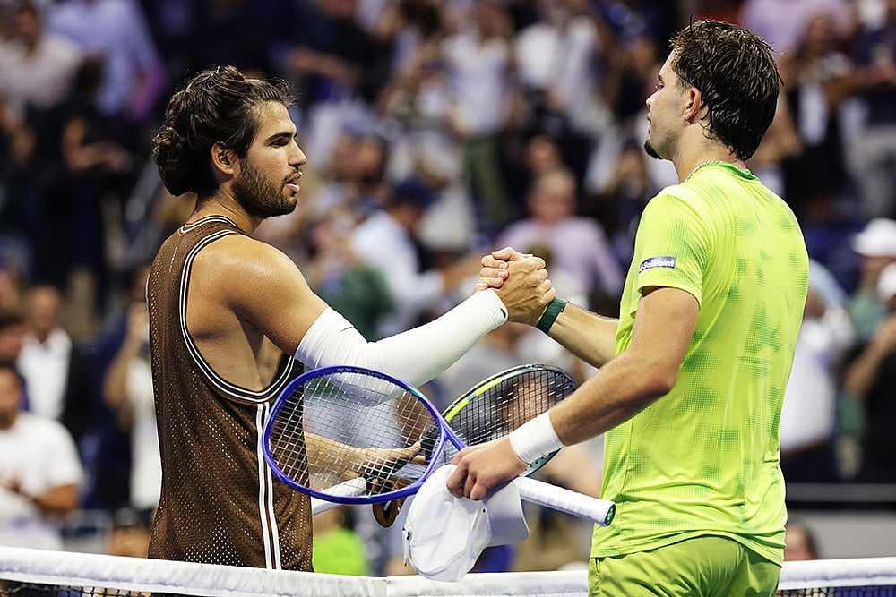 US Open Tennis Championships: Jaime Faria vs Carlos Alcaraz