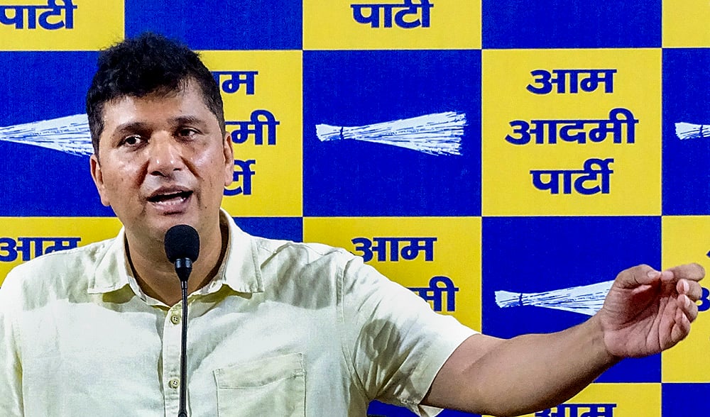 Saurabh Bhardwaj addresses media in Delhi