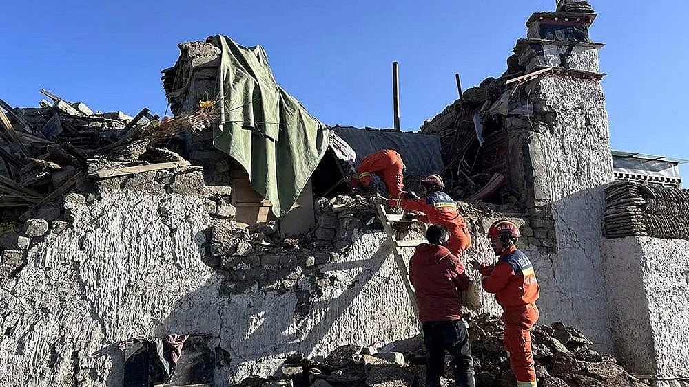 Representational photo for earthquake in Tibet  - | Photo: Xinhua via AP
