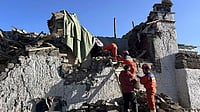 | Photo: Xinhua via AP : Representational photo for earthquake in Tibet 
