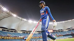 Smriti Mandhana walking back to the pavilion after playing a 124-run knock against Hong Kong in Women's Asia Cup 2026 in Dubai - X/BCCIWomen