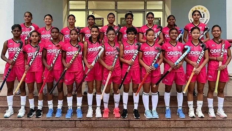 Indian Junior Womens Hockey Team Before They Begin Their Title Defence In Asia Cup