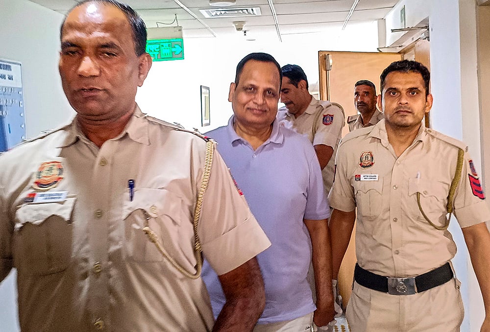 Satyendar Jain appears before court