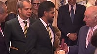 Babar Azam Presents Signed Bat to King Charles III Amid Pakistan's Tumultuous England Tour | Watch bbctms/X : Babar Azam presented King Charles III with a signed cricket bat during a squad visit to Clarence House in London.