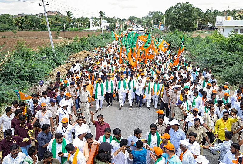 Ballari Chalo Padayatra in Karnataka