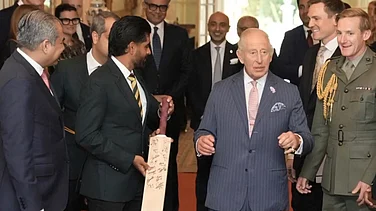 Babar Azam Presents Signed Bat to King Charles III Amid Pakistan's Tumultuous England Tour | Watch