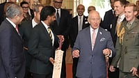 Babar Azam Presents Signed Bat to King Charles III Amid Pakistan's Tumultuous England Tour | Watch Babar Azam presents King Charles III with a signed cricket bat during a squad visit to Clarence House in London