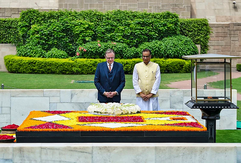 Belgium PM in Delhi