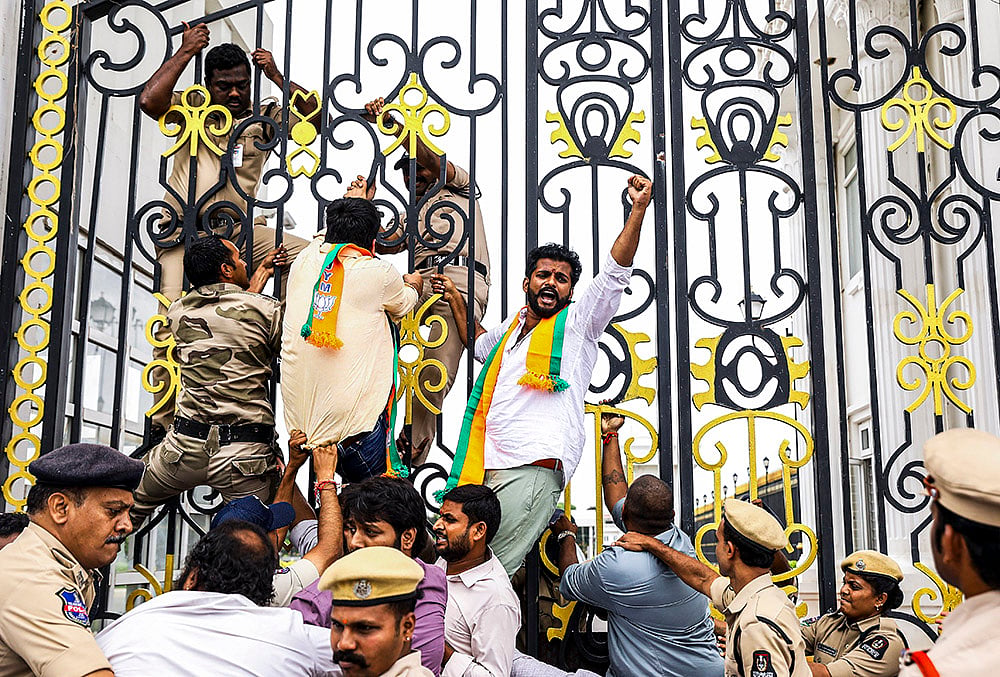 Protest in Hyderabad